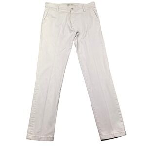 Mavi Johnny 743 Mens Slim Leg Chino Pants Light Gray Sz 33 Cotton Stretch Preppy